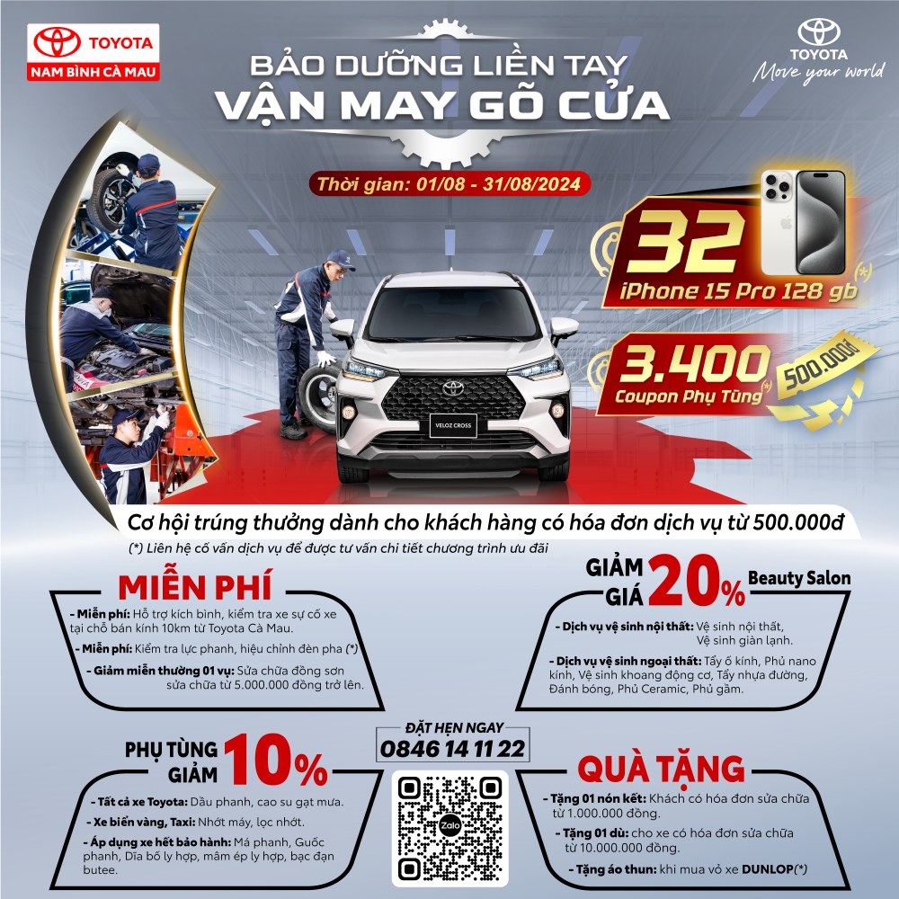 Toyota Việt Nam triển khai chương trình ưu đãi dịch vụ lên tới 20% khi thay dầu và lọc dầu cho xe Vios và Innova